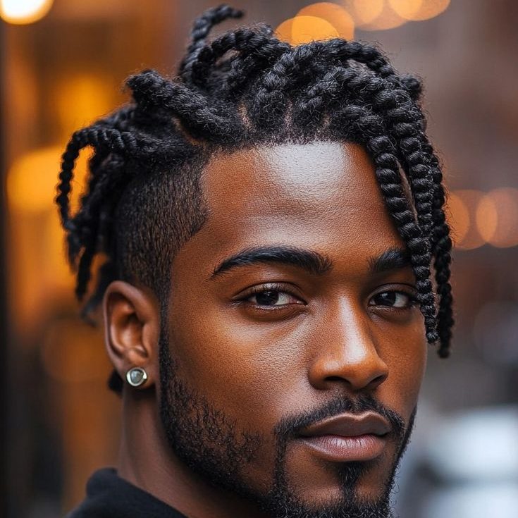 Black Men's Short Dreadlock Hairstyle Inspo