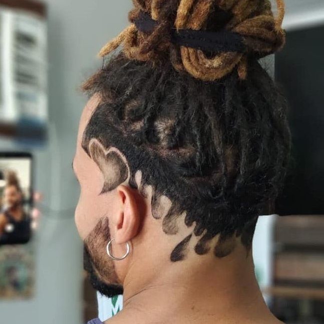 Half Ponytail Dreadlock Hairstyle