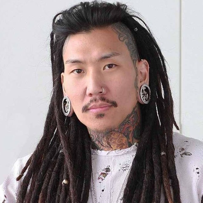 Long Dreadlock with beads Hairstyle