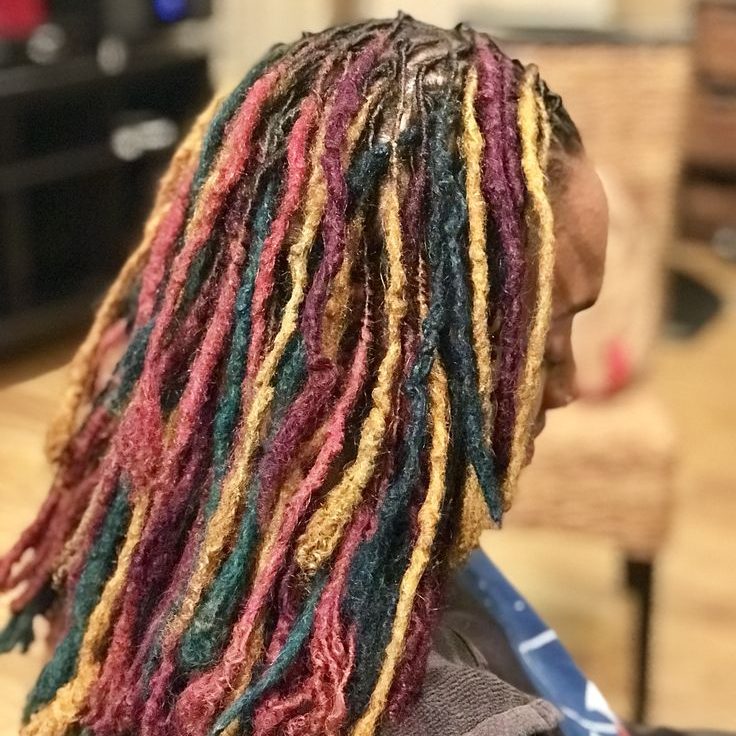 Multi-Colored Rainbow locs