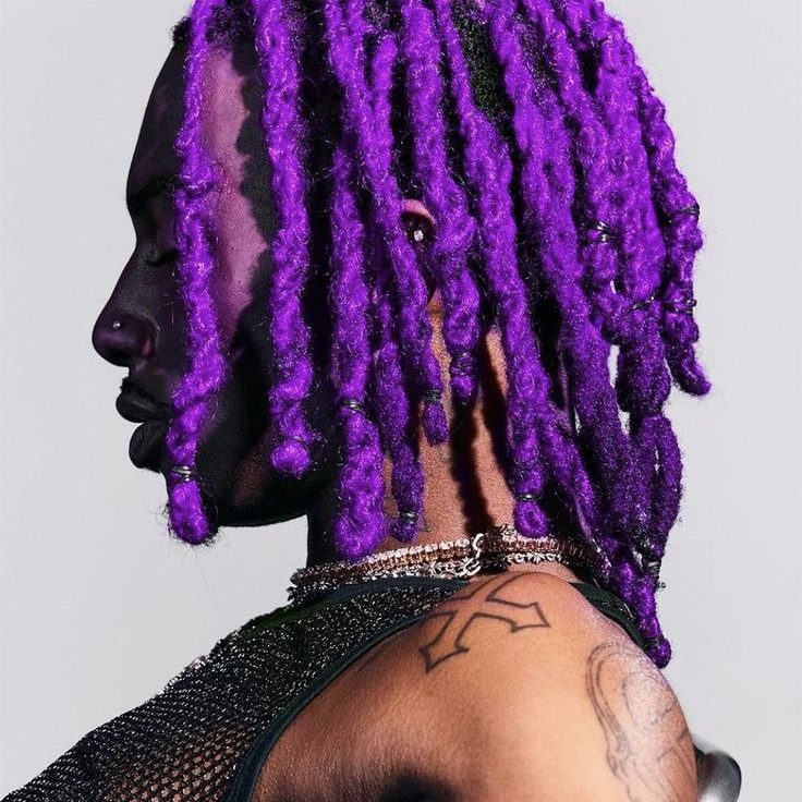 Purple Colored Dreadlock