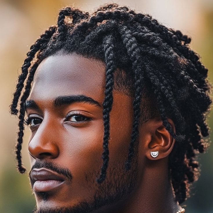 Short Twisted Men Dreadlocks