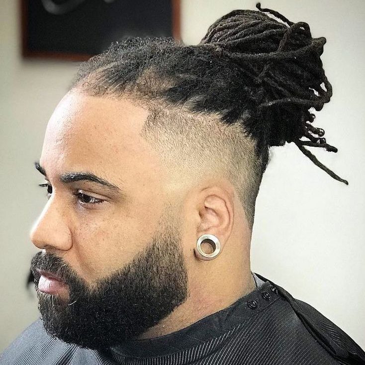 Taper Fade Packed Up dreadlocks style for men