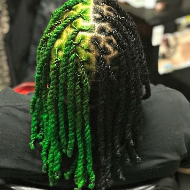 Two toned Twisted Colored Dreadlock