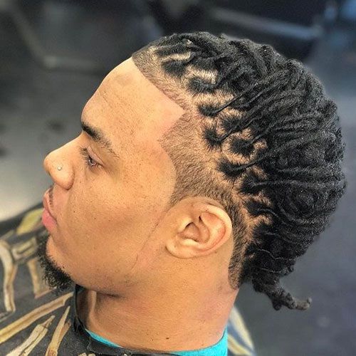 Undercut Mohawk Dreadlock Men Hairstyle