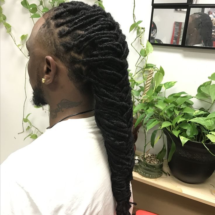 Famous Fishbone Dreadlock Hairstyle for Men